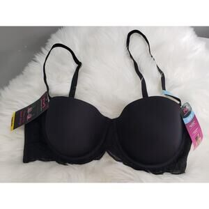 NEW Maidenform Lift Balconette Push Up Bra DM9905 Black Size 36C